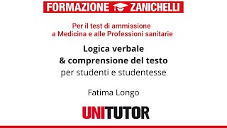 Logica verbale amp Comprensione del testo per studenti e studentesse [upl. by Betteann]