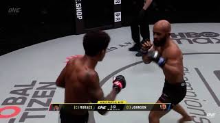 Adriano Moraes KO’s Demetrious Johnson [upl. by Atyekram]