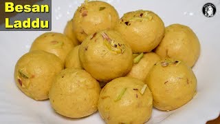 Besan Ke Ladoo Complete and Perfect Recipe  How to make Besan Laddu  Kitchen With Amna [upl. by Straub137]