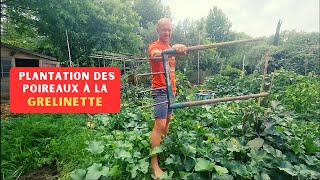 Bien planter ses poireaux pour manger cet hiver  potager juillet2023 [upl. by Asilenna]