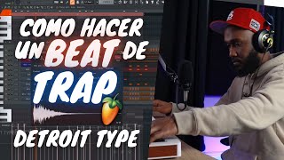 COMO HACER UN BEAT DE TRAP DESDE CERO EN FL STUDIO 21 EN EL 2024 DETROIT TYPE BEAT MAKING [upl. by Durkee]