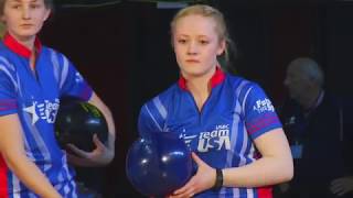 Bowling  2019 WJC Girls Doubles Final Paris March 23 [upl. by Atikal]