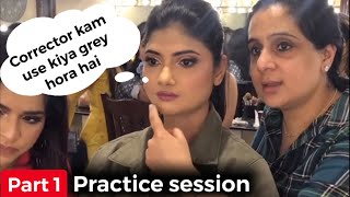 Parul Garg correcting students Part 1  Makeup practice session  Makeup by Parul Garg [upl. by Aitra]