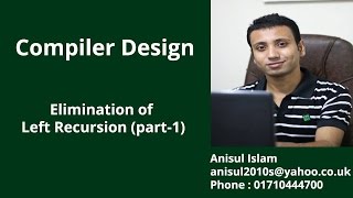 Compiler Design Bangla Tutorial 12  Elimination of Left Recursion part1 [upl. by Acired]