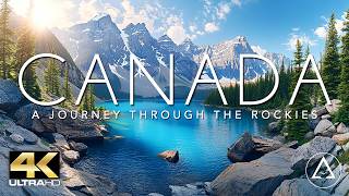 CANADA  ALBERTA IN 4K DRONE FOOTAGE ULTRA HD  Rocky Mountains UHD [upl. by Ocihc]