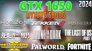 GTX 1650  Ryzen 5 5600G  Test in 28 Games  GTX 1650 Gaming in 2024 [upl. by Elehcar]