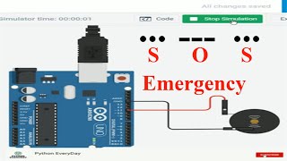 SOS  SMS Tone  TinkerCAD Arduino Projects  Python EveryDay Shorts [upl. by Issim]