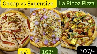 The Ultimate Pizza Challenge Cheap vs Expensive  La Pinoz Pizza la pinoz pizza cheap vs expensive [upl. by Laise]