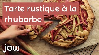 Recette de la tarte rustique à la rhubarbe [upl. by Mossman251]