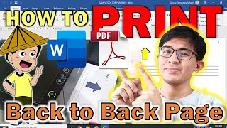 How To Print On Both Sides Manually Easy Way to Print Both Side Use Any Printer TwoSided Print [upl. by Lenard]