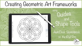 Shape Tools and Guides in Autodesk Sketchbook app on the iPad Pro [upl. by Hermine]