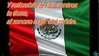 Himno Nacinal Mexicano Completo musica y cantada con letra lyrics [upl. by Radek433]