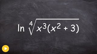 Expanding a natural logarithmic expression [upl. by Tips]