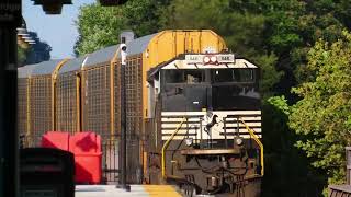 Norfolk SouthernCSX Two Freight Trains at Two Different Locations [upl. by Brownson415]