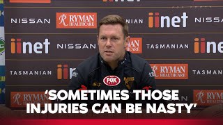 Sam Mitchell gives update on injured Will Day  Hawthorn Press Conference [upl. by Gilberto]