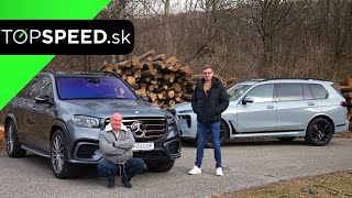 TEST Mercedes GLS450d vs BMW X7 40d  kto je tu boss [upl. by Naejarual]