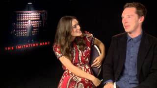 The Imitation Game  Keira Knightley and Benedict Cumberbatch Interview [upl. by Ever]