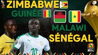 MALAWI vs SENEGAL  ZIMBABWE vs GUINÉE LIVE  SUIVEZ LE MATCH QUI POUR LA PREMIERE PLACE [upl. by Constanta940]