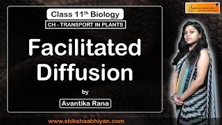 Facilitated Diffusion  Transport in Plants  CBSE Class 11 Biology [upl. by Ojeitak122]