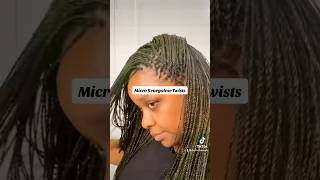 Braiding My OWN Hair  Micro Twists [upl. by Roddy]