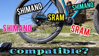 Mezclar Sram y Shimano 🧐 [upl. by Hescock]