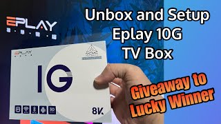 Free TV Box  Unbox Setup and Install Eplay 10G [upl. by Mattland]