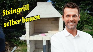 Steingrill selber bauen  Grill selber bauen aus Stein [upl. by Eelrefinnej]