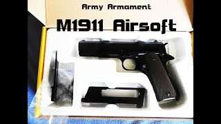 Unboxing  M1911 R31 Army [upl. by Ellenwad]