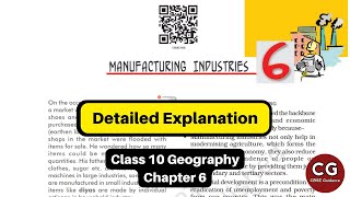 Manufacturing Industries Class 10 Geography  A Comprehensive Video Guide [upl. by Kinom]