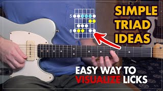 Easy triad visualizations to help you improvise  Connect licks and embellishments to a simple triad [upl. by Hoeg]