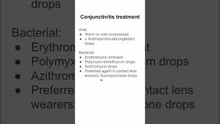 Conjunctivitis treatment [upl. by Karoly]