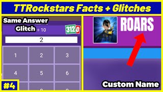 TTROCKSTARS FACTS AND GLITCHES 4 [upl. by Asilef]