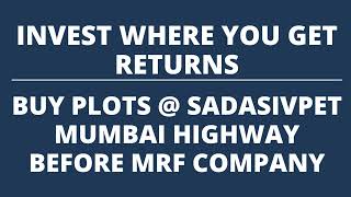 Premium Gated Residential Plots Available For Sale Mumbai Highway Sadasivpet Sangareddy Hyderabad [upl. by Hamid]