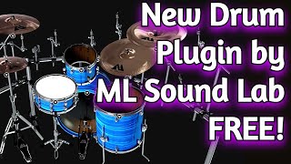 New FREE DRUM VST Plugin by ML Sound Lab  ML DRUMS  Review amp Demo [upl. by Persas901]