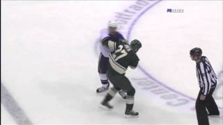 Nathan Smith vs BJ Crombeen Oct 23 2009 [upl. by Emmi670]