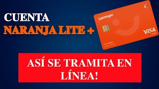 ¿CÓMO SE TRAMITA LA CUENTA NARANJA LITE EN LÍNEA  BANREGIO [upl. by Nylarad]