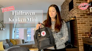 Review Fjallraven Kanken Mini  What It Looks Like  What Fits Inside  Try On [upl. by Aubreir]