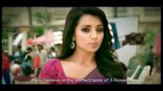 3 Roses Tea Vikram Trisha Tamil Advertisement  South Indian [upl. by Lew]