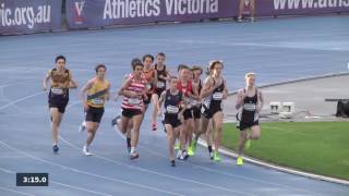 Zatopek 2016 Men U15 1500m [upl. by Leuqer]