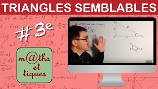 Utiliser des triangles semblables 1  Troisième [upl. by Leummas289]