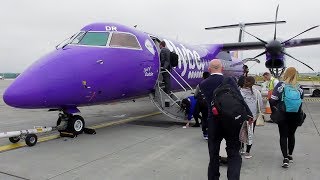 FlyBe Dash 8 Q400 Edinburgh to Manchester  Full Flight [upl. by Ylaek]