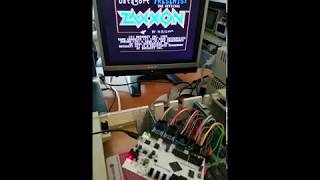 MCL65 6502 FPGA core running Zaxxon on Apple II [upl. by Edan]