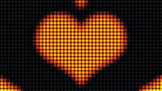 VJ Heart Flashing Lights Spotlight Stage Wall of Lights  motion graphic Footage Background [upl. by Pressman]