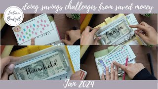 ✨WHAT I DID WITH MY SAVED MONEY✨ I SAVINGS CHALLENGES I CASH ENVELOPES I JAN 2024 [upl. by Eileme123]