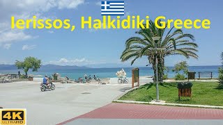 🇬🇷 Ierissos Halkidiki Greece walking tour [upl. by Ansev999]