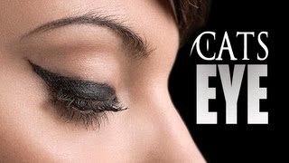 HOW TO CAT EYELINERFELINE FLICK TUTORIAL  MADE EASY [upl. by Tomasine]