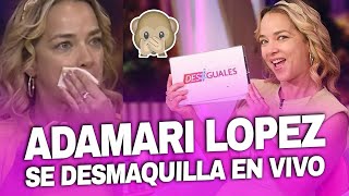 Adamari López se desmaquilla en vivo y conduce Desiguales [upl. by Brunhilda]