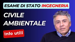 Esame di Stato Ingegneria Civile Ambientale info utili [upl. by Alica]