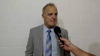 Post Game Interview Mark Habscheid  BEMER Pioneers Vorarlberg vs Steelers Bietigheim [upl. by Blodget49]