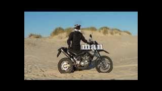 Yamaha XT660R Offroad  Fun on the beach xt 660 r [upl. by Alvord]